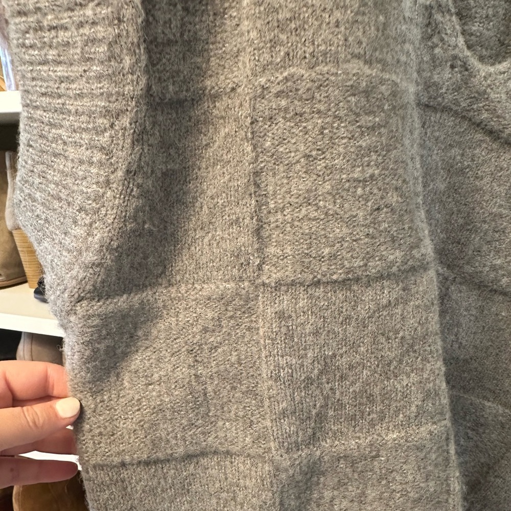 NWT gray sweater vest
